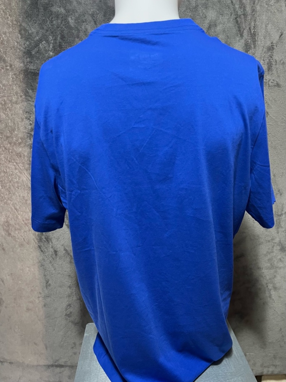 Nike Blue Short Sleeve Crewneck Tee with White Swoosh - Picture 3 of 9
